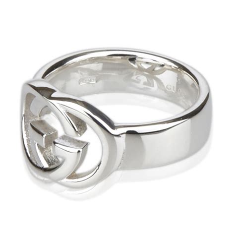 gucci ring gg logo|Gucci sterling silver rings.